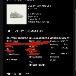 Yeezy 500’s. Brand new